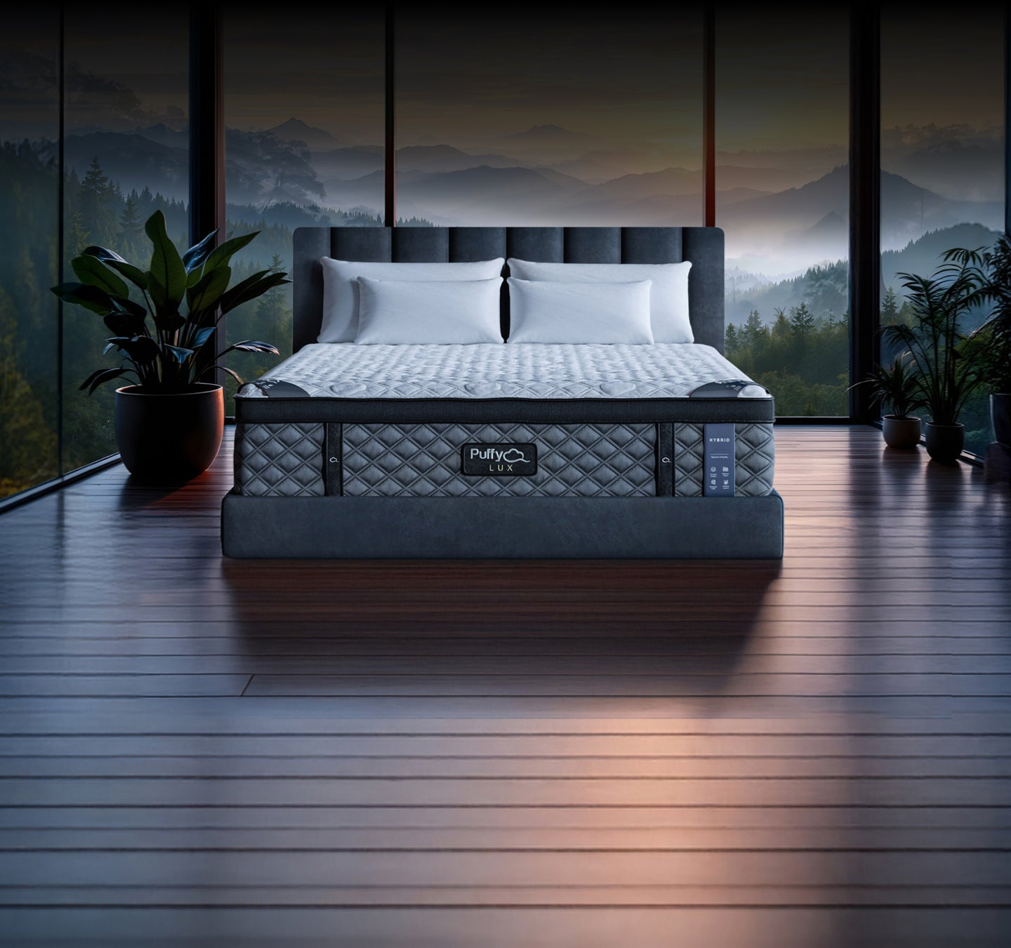 Puffy Lux 12" Medium-Plush Hybrid Mattress